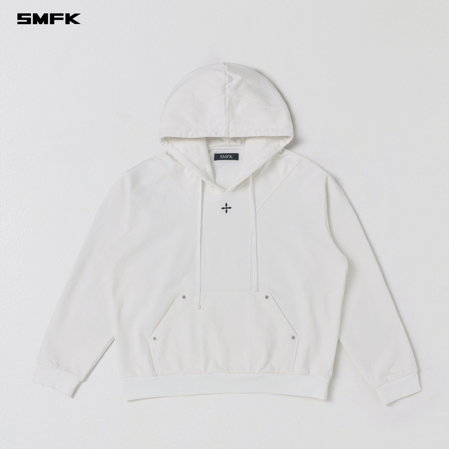 SMFK Permanent Muse Loose Hoodie Cotton Cloud White