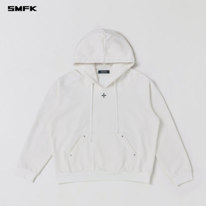 SMFK Permanent Muse Loose Hoodie Cotton Cloud White
