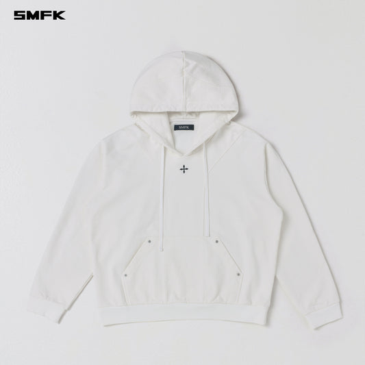 SMFK Permanent Muse Loose Hoodie Cotton Cloud White