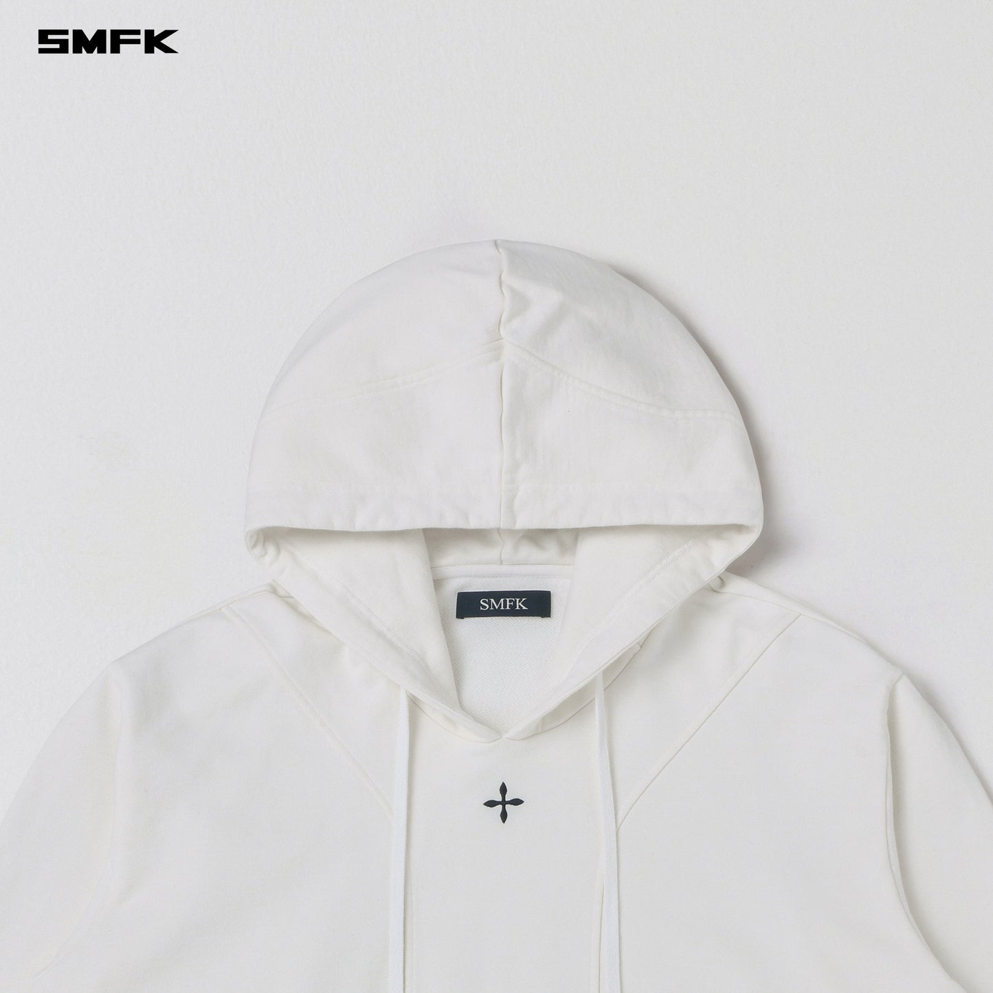SMFK Permanent Muse Loose Hoodie Cotton Cloud White