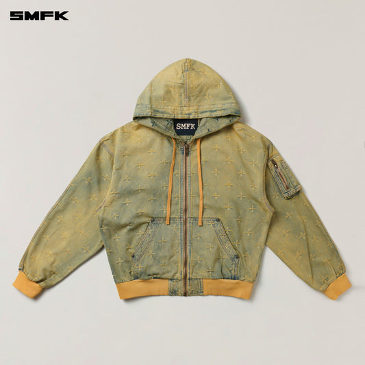 SMFK Ancient Myth Denim Oversized Hoodie Ancient Myth (Yellow)