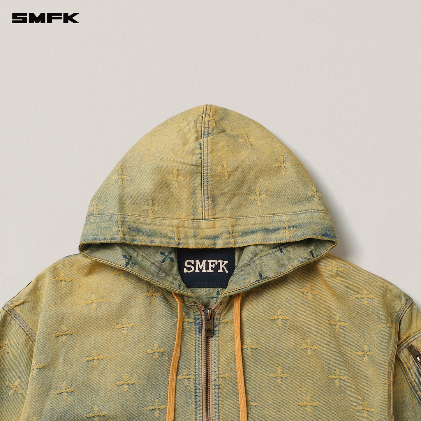 SMFK Ancient Myth Denim Oversized Hoodie Ancient Myth (Yellow)