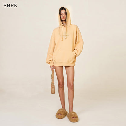 SMFK Compass Classic Cross Camping Hoodie In Wheat
