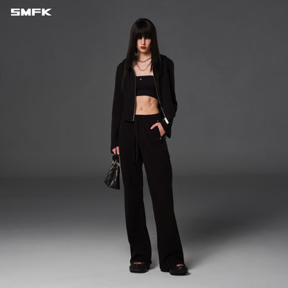 SMFK Permanent Prism Slim Hoodie Cotton Wool Silk Wild Black