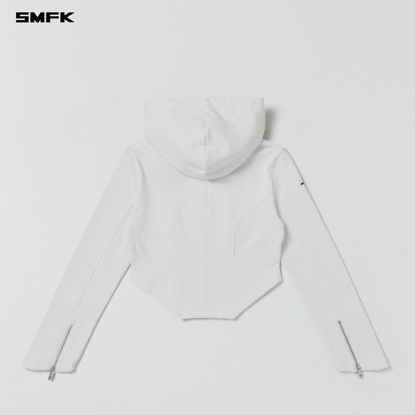 SMFK Permanent Prism Slim Hoodie Cotton Wool Silk Cloud White