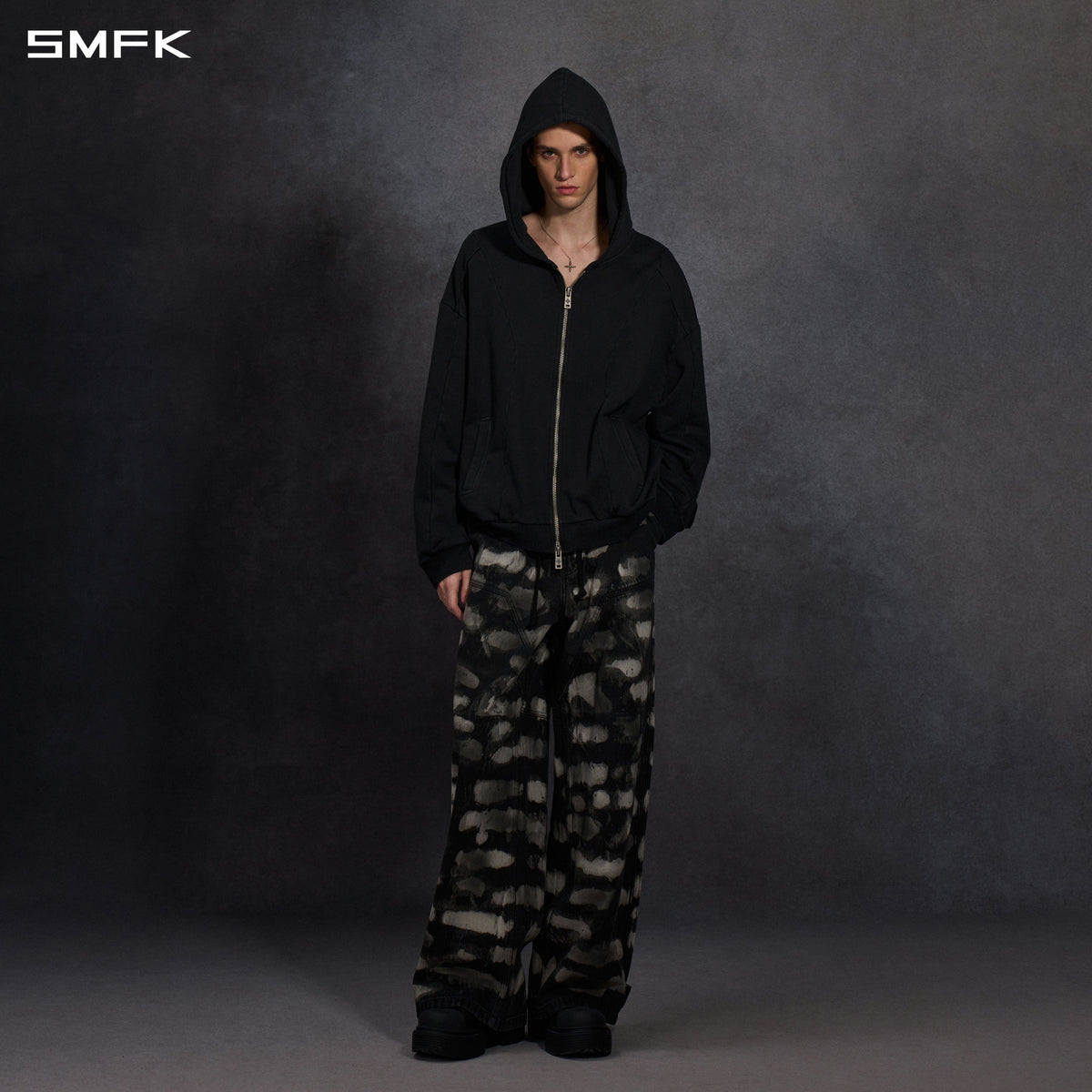 SMFK Myth Aeolus Evolve Massive Hood Jacket Cold Dye U Cold Dye Black