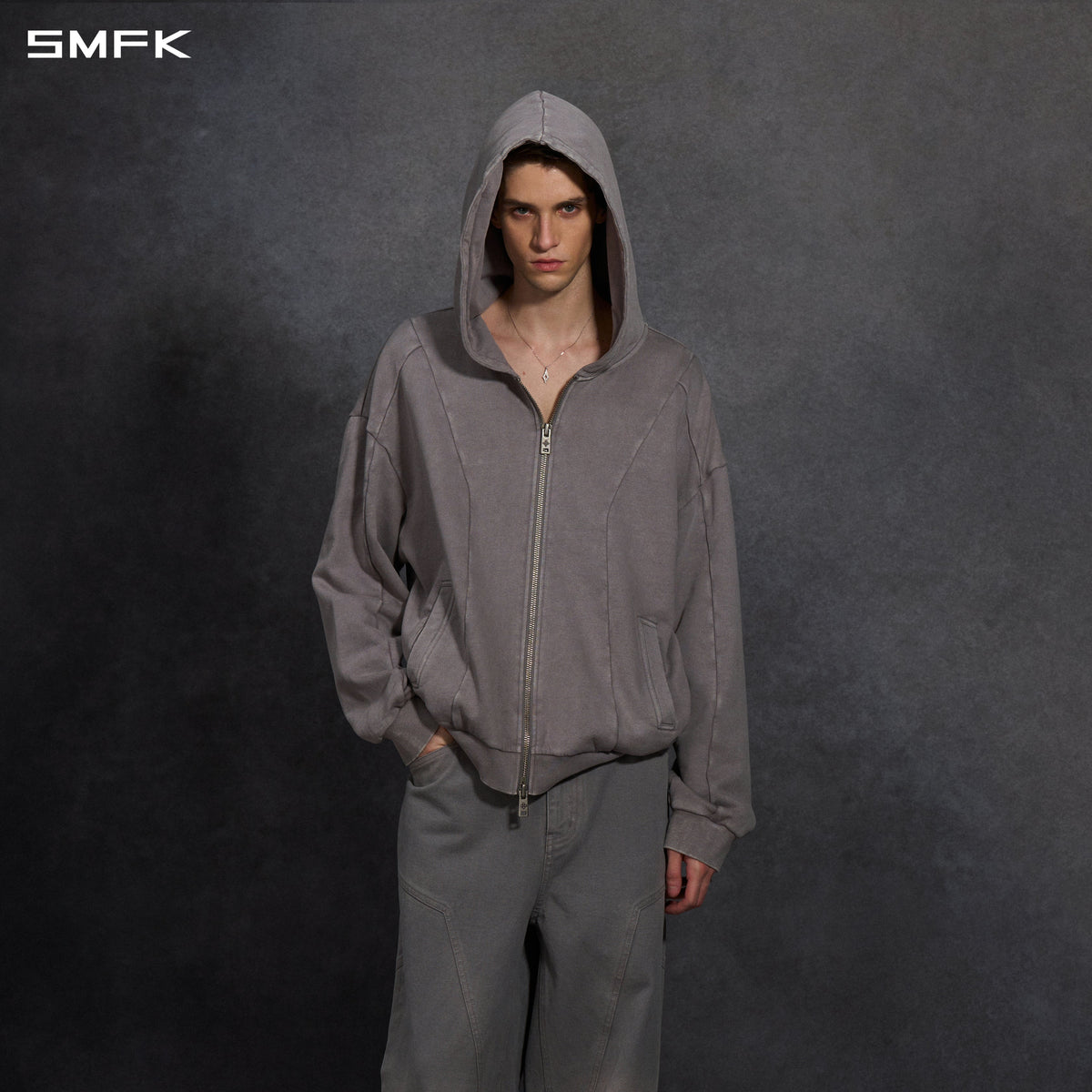 SMFK Myth Aeolus Evolve Massive Hood Jacket Cold Dye U Cold Dye Grey