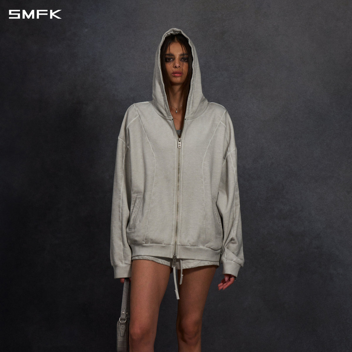 SMFK Myth Aeolus Evolve Massive Hood Jacket Cold Dye U Cloud Grey