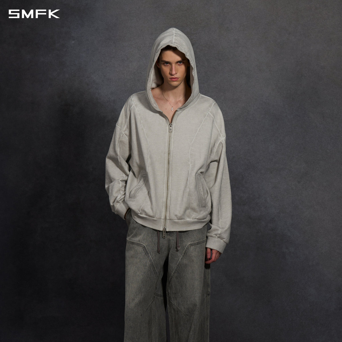 SMFK Myth Aeolus Evolve Massive Hood Jacket Cold Dye U Cloud Grey