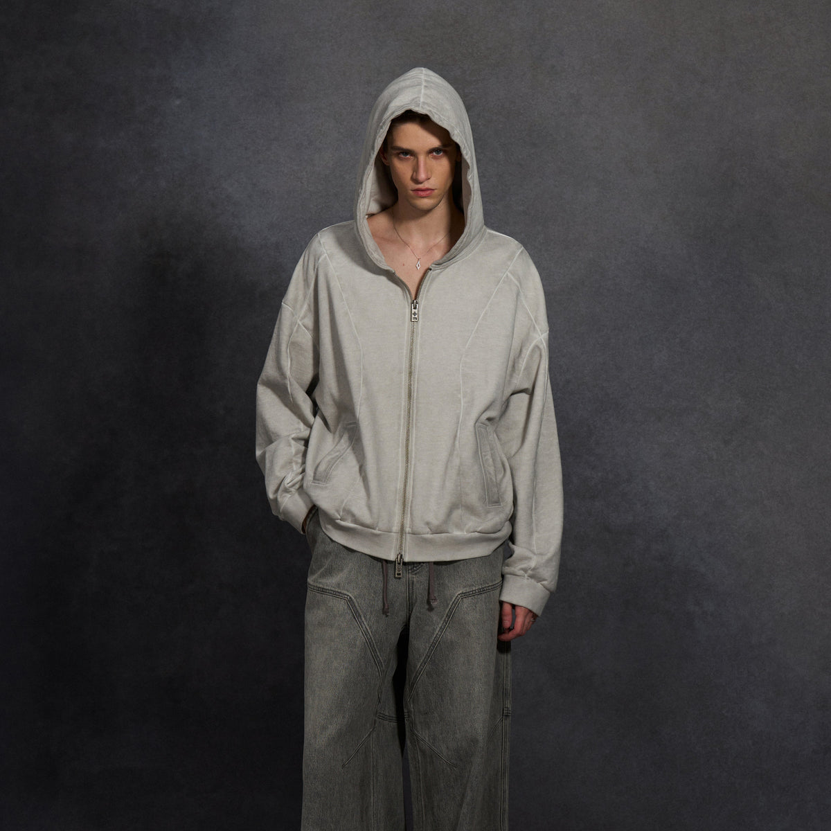 SMFK Myth Aeolus Evolve Massive Hood Jacket Cold Dye U Cloud Grey