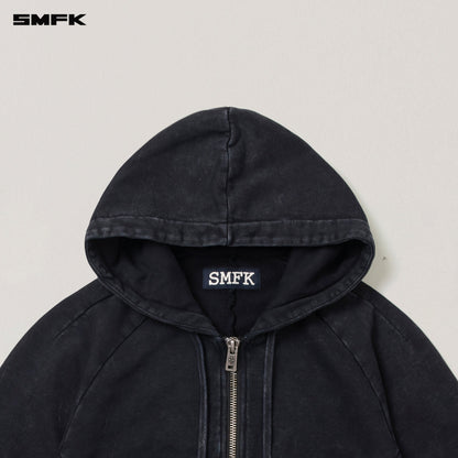 SMFK Vintage-Savage Sports Hoodie Fade Dye Vanish Black