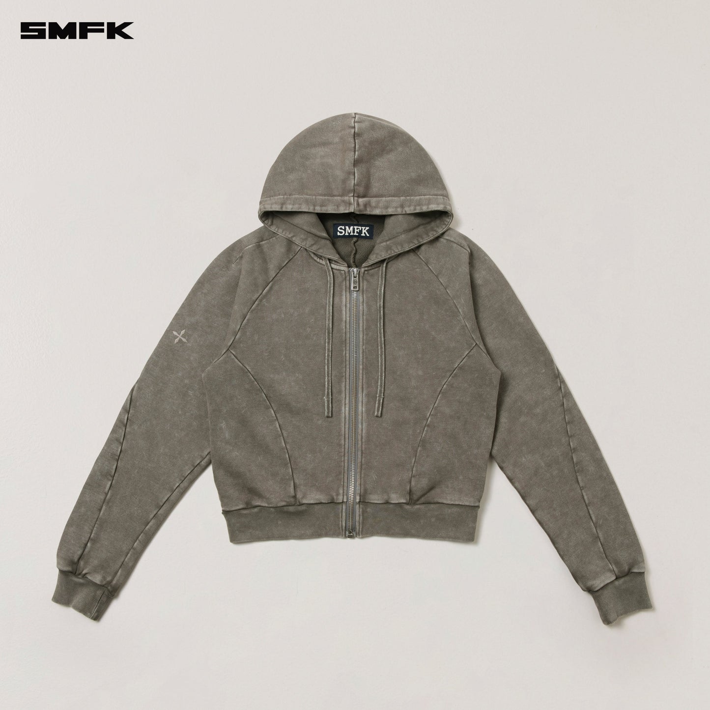 SMFK Vintage-Savage Sports Hoodie Fade Dye Vanish Brown