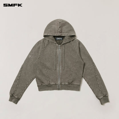 SMFK Vintage-Savage Sports Hoodie Fade Dye Vanish Brown