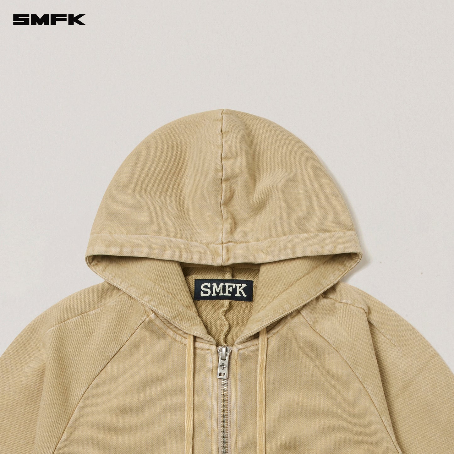 SMFK Vintage-Savage Sports Hoodie Fade Dye Vanish Sand