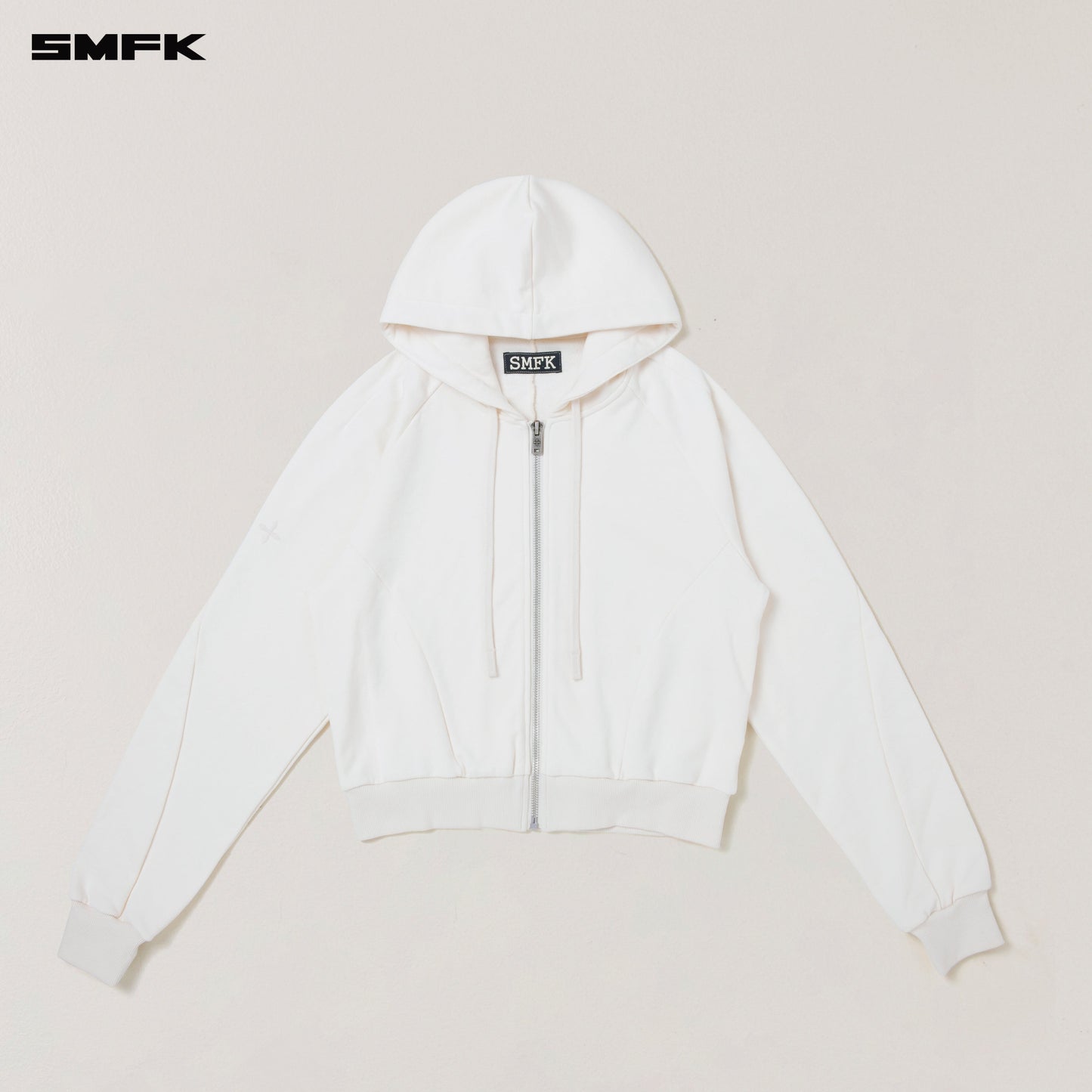 SMFK Vintage-Savage Sports Hoodie Snow Mountain White
