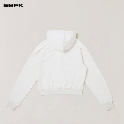 SMFK Vintage-Savage Sports Hoodie Snow Mountain White
