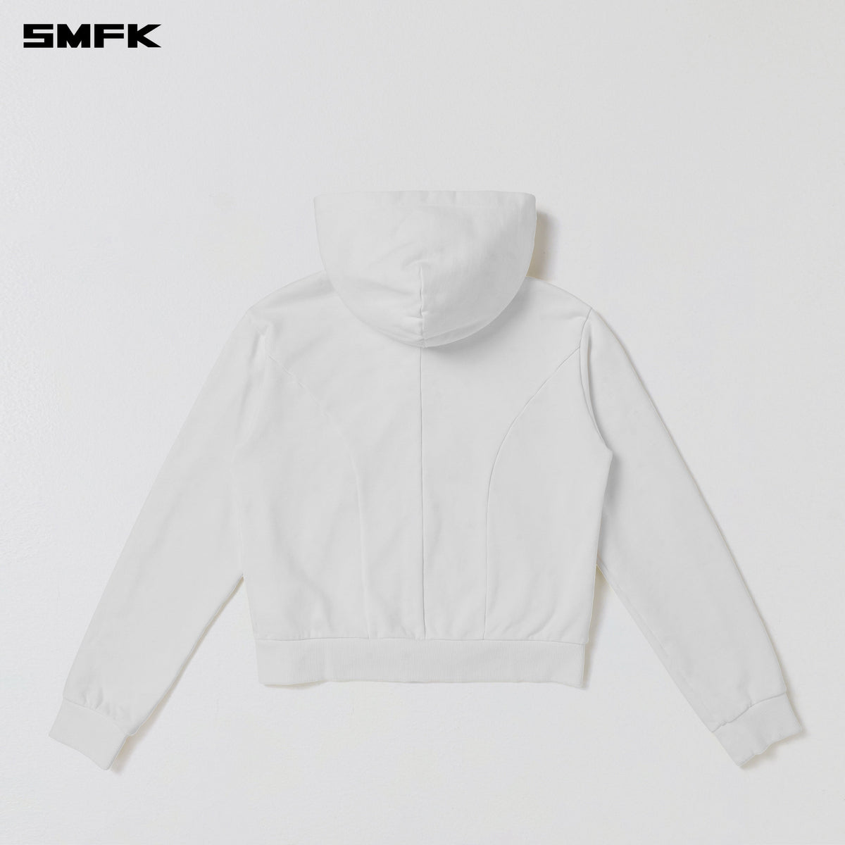 SMFK Vintage Muse Zipper Sports Hoodie Cotton Cloud White