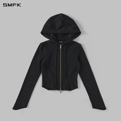 SMFK Myth Aeolus Evolve Slim Hood Jacket Cold Dye W Cold Dye Black