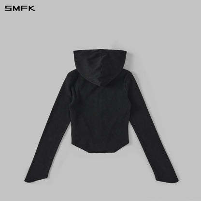 SMFK Myth Aeolus Evolve Slim Hood Jacket Cold Dye W Cold Dye Black