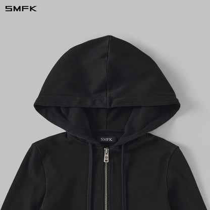 SMFK Myth Aeolus Evolve Slim Hood Jacket Cold Dye W Cold Dye Black