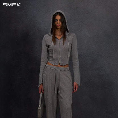 SMFK Myth Aeolus Evolve Slim Hood Jacket Cold Dye W Cold Dye Grey