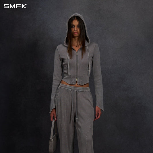 SMFK Myth Aeolus Evolve Slim Hood Jacket Cold Dye W Cold Dye Grey