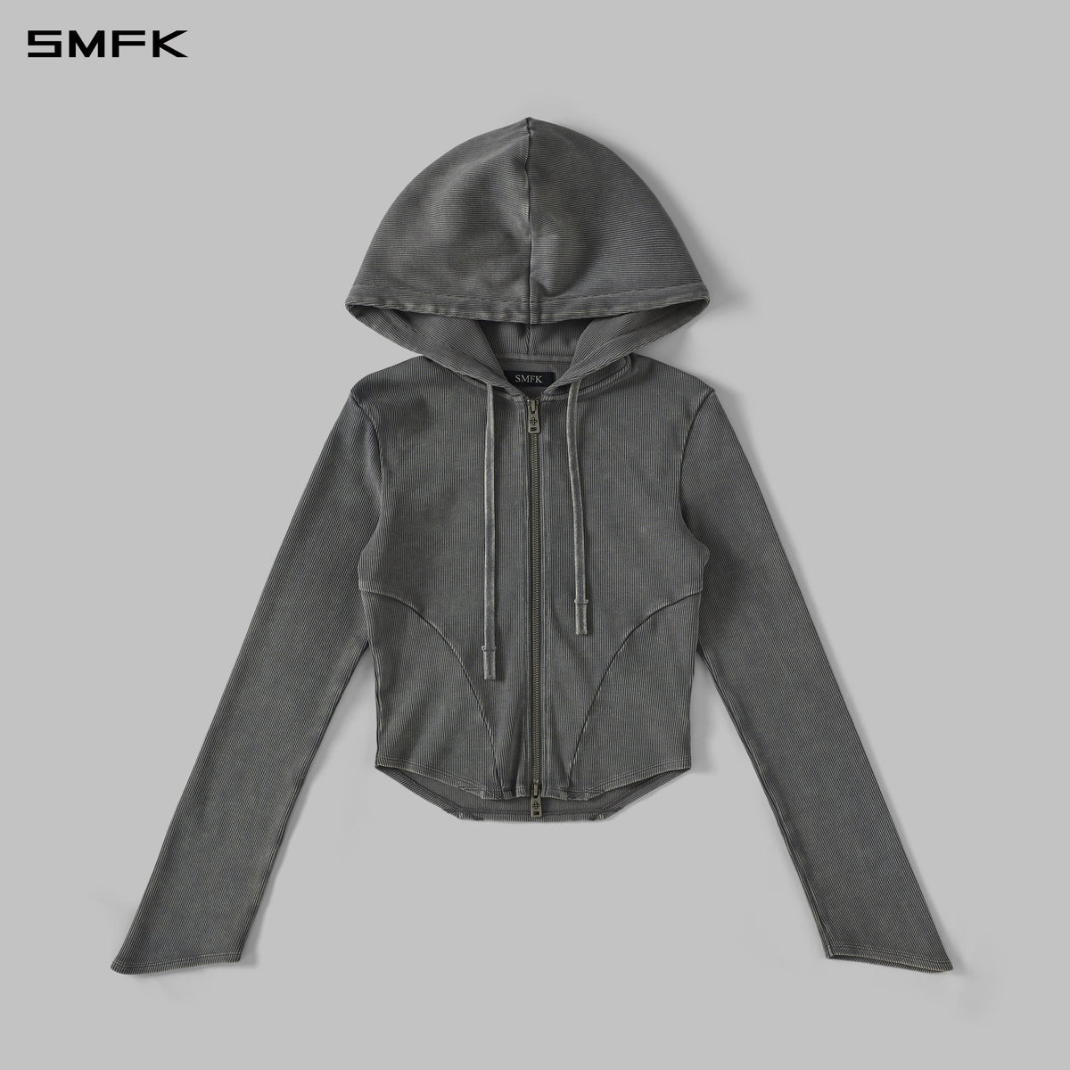 SMFK Myth Aeolus Evolve Slim Hood Jacket Cold Dye W Cold Dye Grey