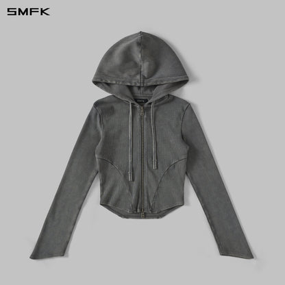 SMFK Myth Aeolus Evolve Slim Hood Jacket Cold Dye W Cold Dye Grey