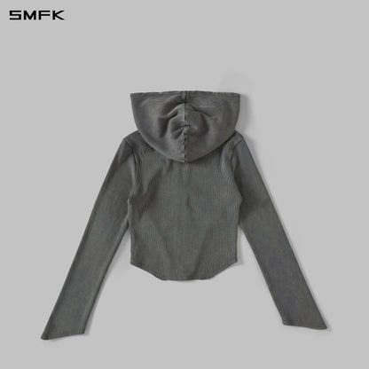 SMFK Myth Aeolus Evolve Slim Hood Jacket Cold Dye W Cold Dye Grey