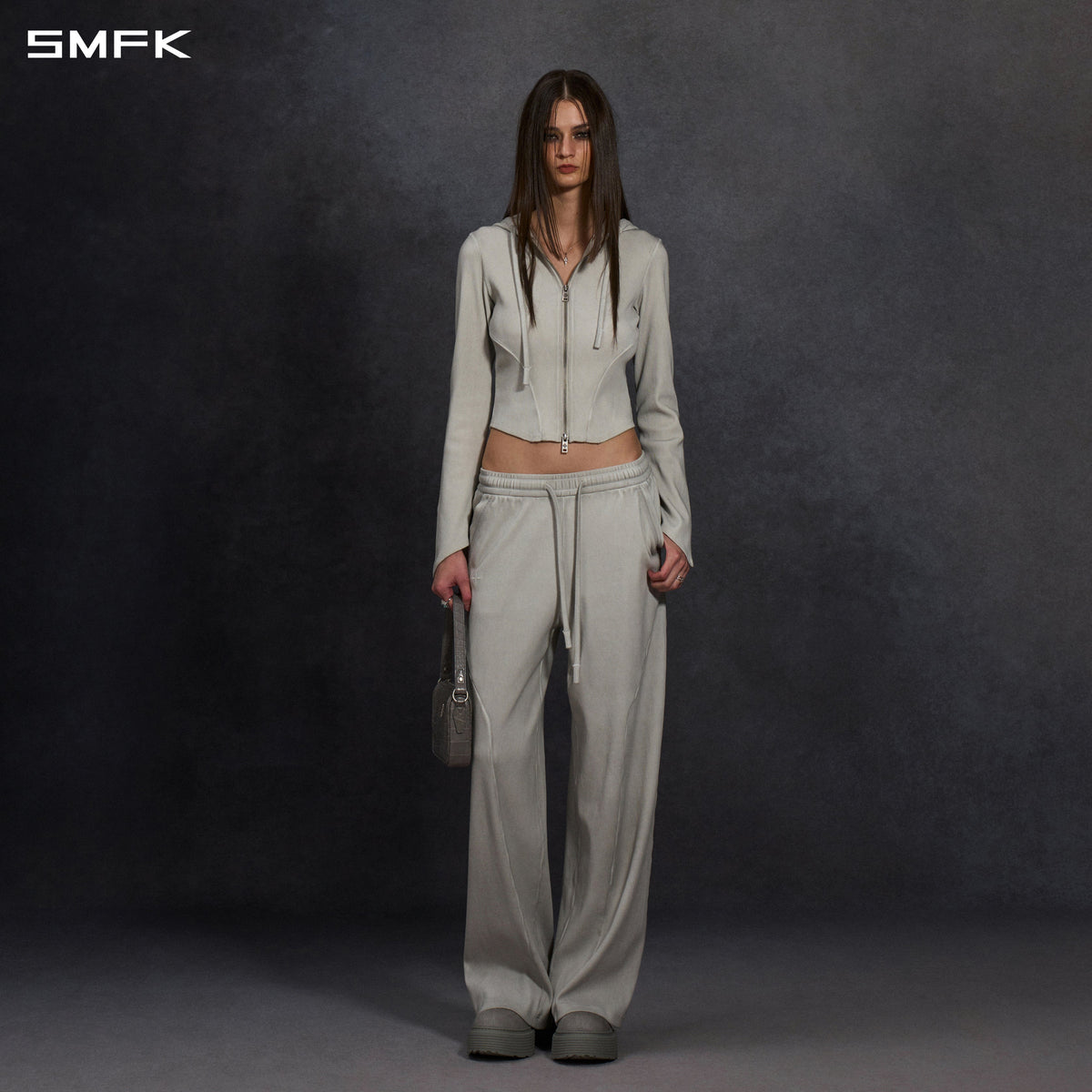 SMFK Myth Aeolus Evolve Slim Hood Jacket Cold Dye W Cloud Grey