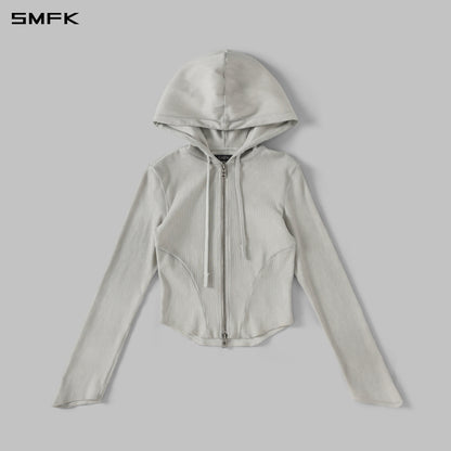 SMFK Myth Aeolus Evolve Slim Hood Jacket Cold Dye W Cloud Grey
