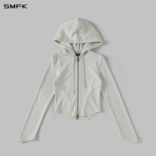 SMFK Myth Aeolus Evolve Slim Hood Jacket Cold Dye W Starry White