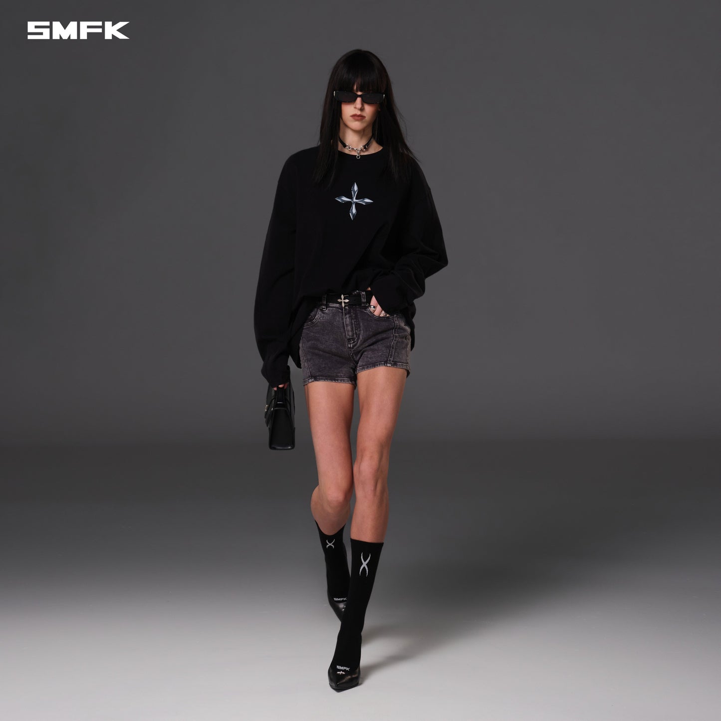 SMFK Future Reflection Pullover Wool Cotton Wild Black