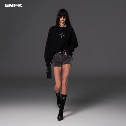 SMFK Future Reflection Pullover Wool Cotton Wild Black