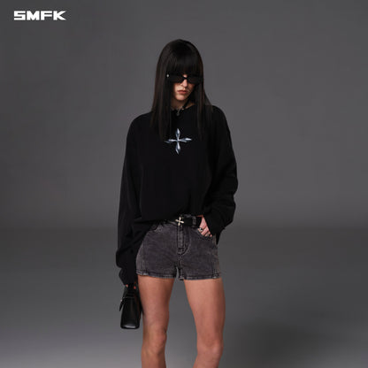 SMFK Future Reflection Pullover Wool Cotton Wild Black