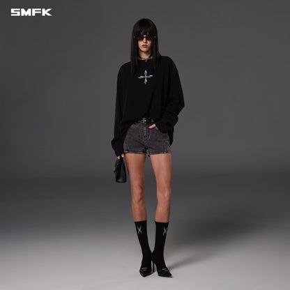 SMFK Future Reflection Pullover Wool Cotton Wild Black