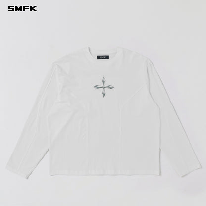 SMFK Future Reflection Pullover Wool Cotton Cloud White