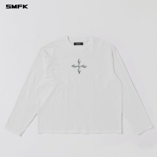 SMFK Future Reflection Pullover Wool Cotton Cloud White
