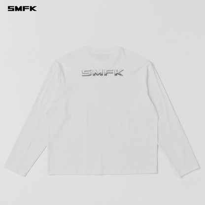 SMFK Future Reflection Pullover Wool Cotton Cloud White