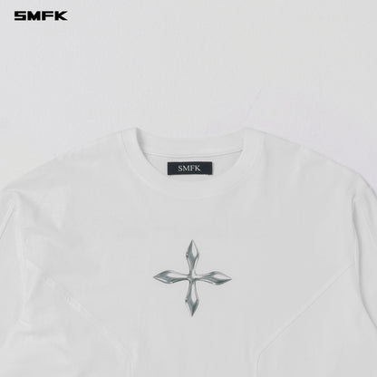 SMFK Future Reflection Pullover Wool Cotton Cloud White