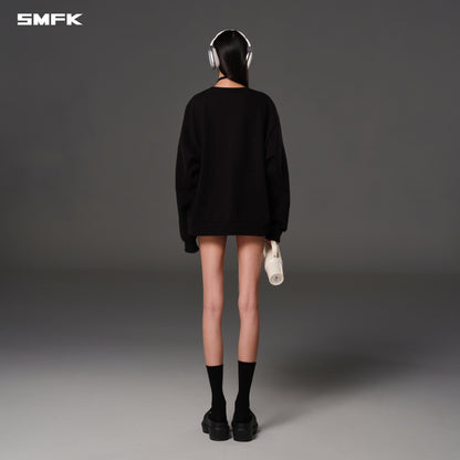SMFK Future Reflection Massive Pullover Cotton Wool Wild Black