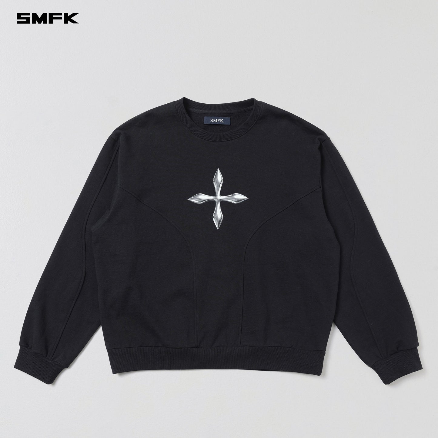 SMFK Future Reflection Massive Pullover Cotton Wool Wild Black