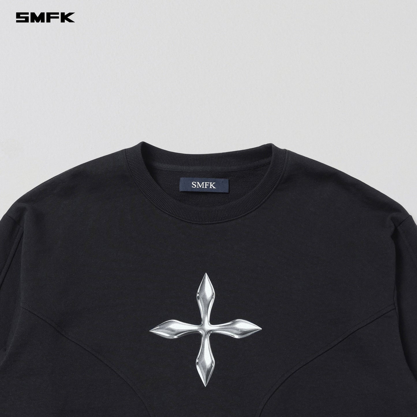 SMFK Future Reflection Massive Pullover Cotton Wool Wild Black