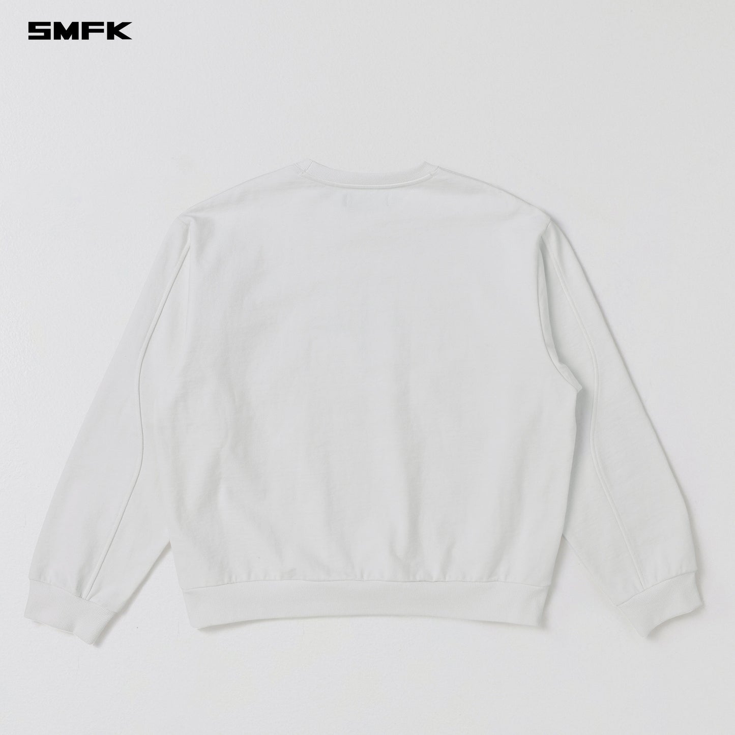 SMFK Future Reflection Massive Pullover Cotton Wool Cloud White