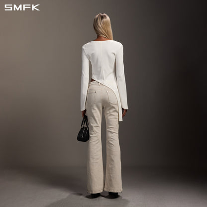 SMFK Myth Aeolus Slim Pullover Cotton+Fiber+Acrylic+Silk Cloud White