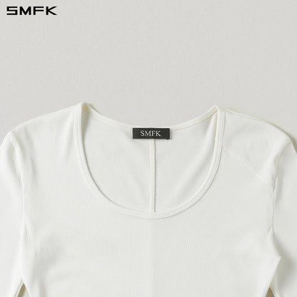 SMFK Myth Aeolus Slim Pullover Cotton+Fiber+Acrylic+Silk Cloud White