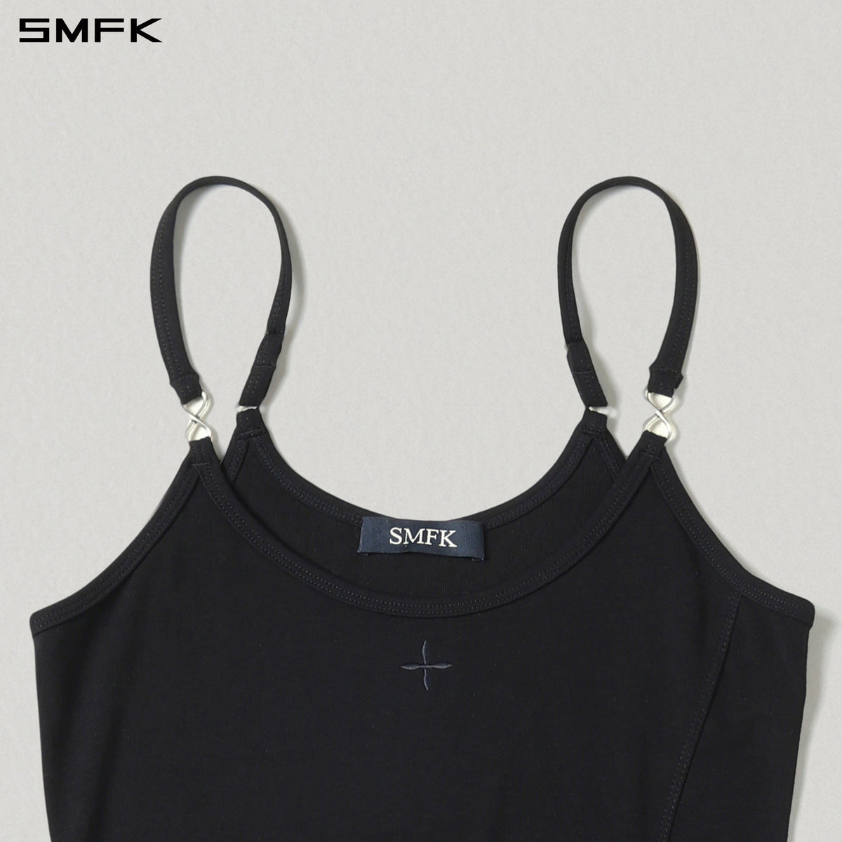 SMFK Myth Aeolus Slit Dress Regenerated Cellulose Fiber+Acetate+Spandex Wild Black