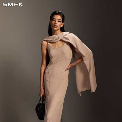 SMFK Myth Aeolus Slit Dress Regenerated Cellulose Fiber+Acetate+Spandex Fresh Skin