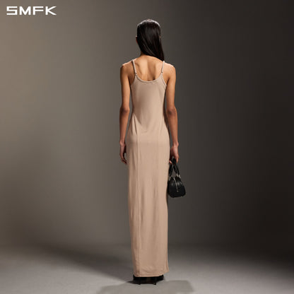 SMFK Myth Aeolus Slit Dress Regenerated Cellulose Fiber+Acetate+Spandex Fresh Skin