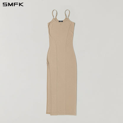 SMFK Myth Aeolus Slit Dress Regenerated Cellulose Fiber+Acetate+Spandex Fresh Skin